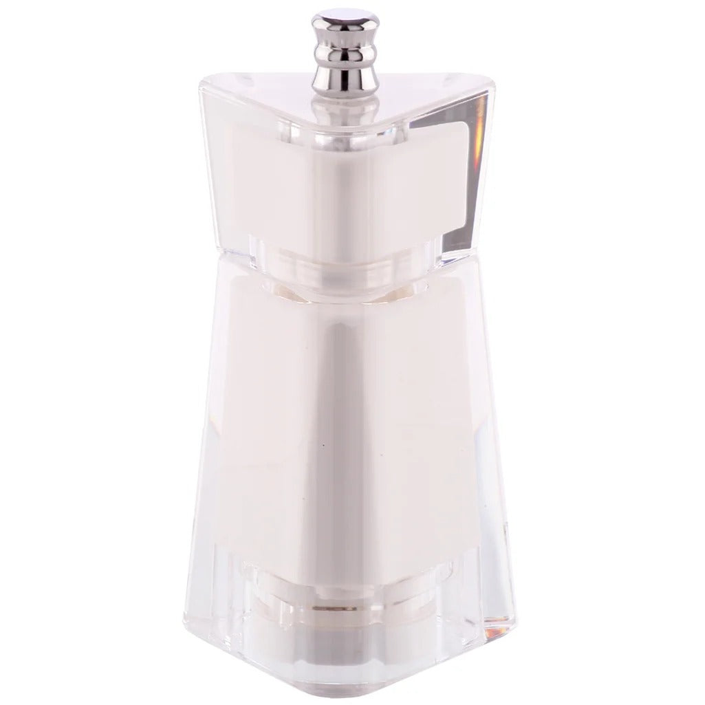 Chef Specialties Kate Acrylic Pepper Mill, 4 1/2" High - White