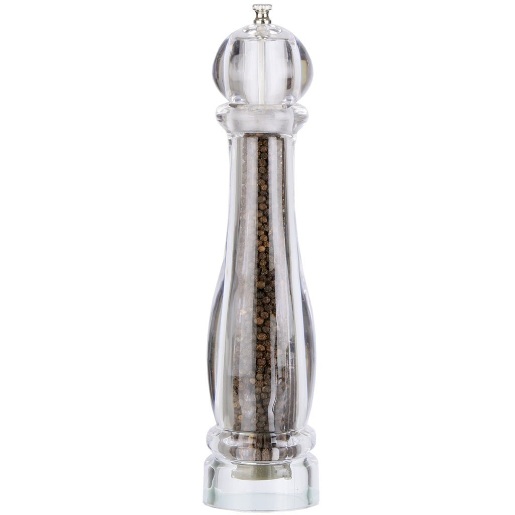 Chef Specialties 29612 Acrylic Pepper Mill, 12" High, Clear - Default Title