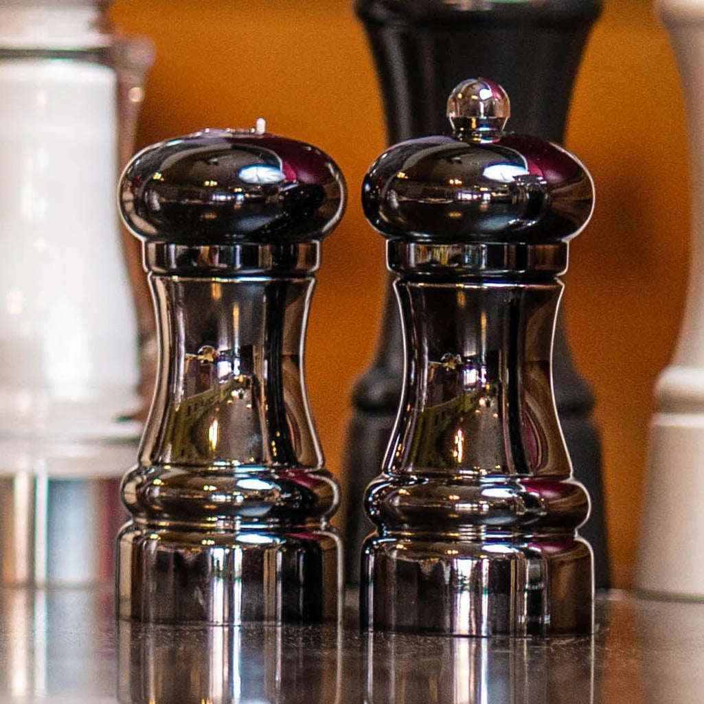 Chef Specialties 90040 Acrylic Pepper Set, 4 1/4" High, Silver - photo 3