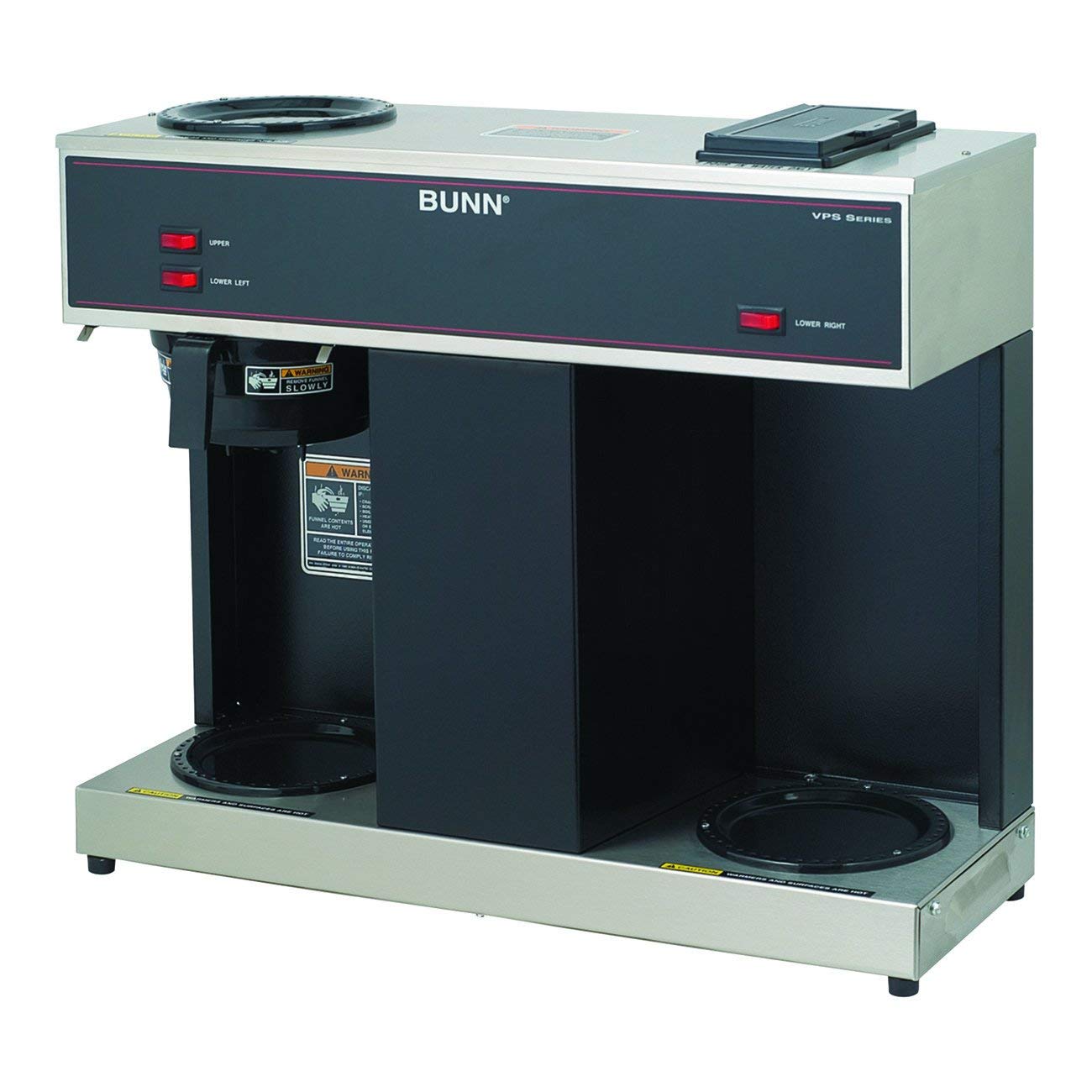BUNN 04275.0031 VPS 12-Cup Pourover Commercial Coffee Brewer, with 3 Warming Stations (120V/60/1PH)