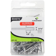 Surebonder Aluminum Rivet, 50/Case - 1/8"