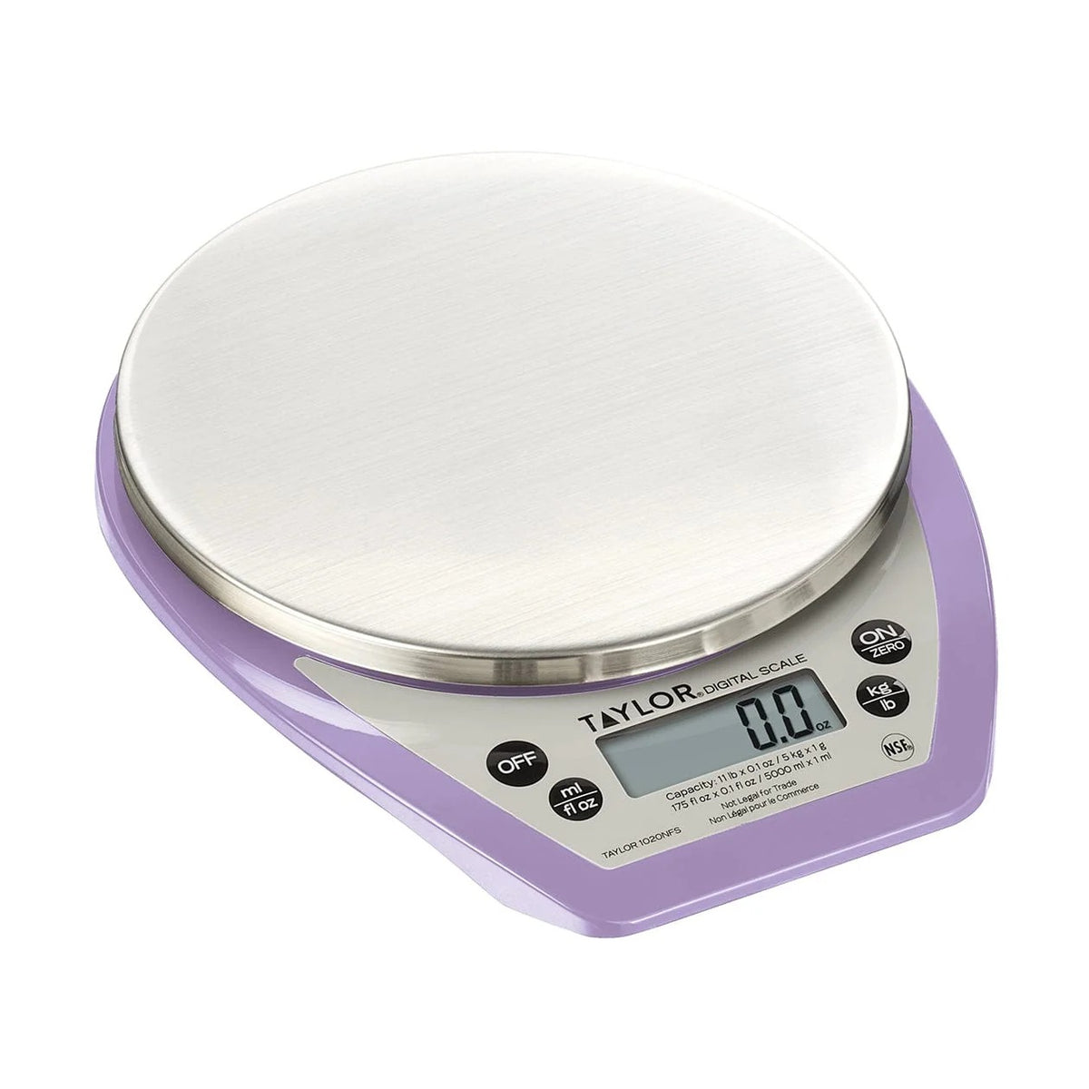 Taylor Plastic Portion Control Scale, 11 lb. 4.9 kg. - Allergen-Free Dry/Liquid