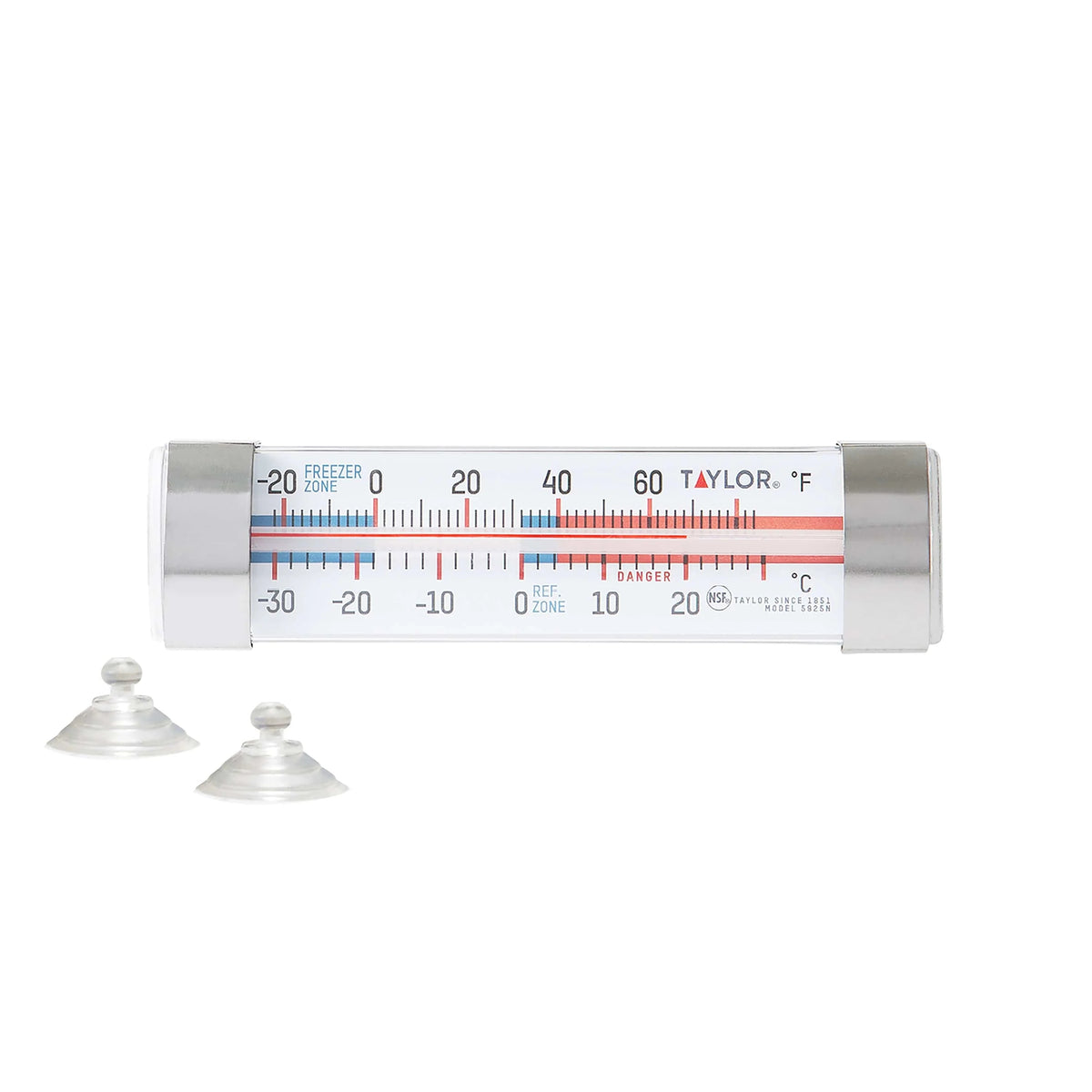 Taylor 5925NFS Plastic Freezer Thermometer, Silver - Default Title