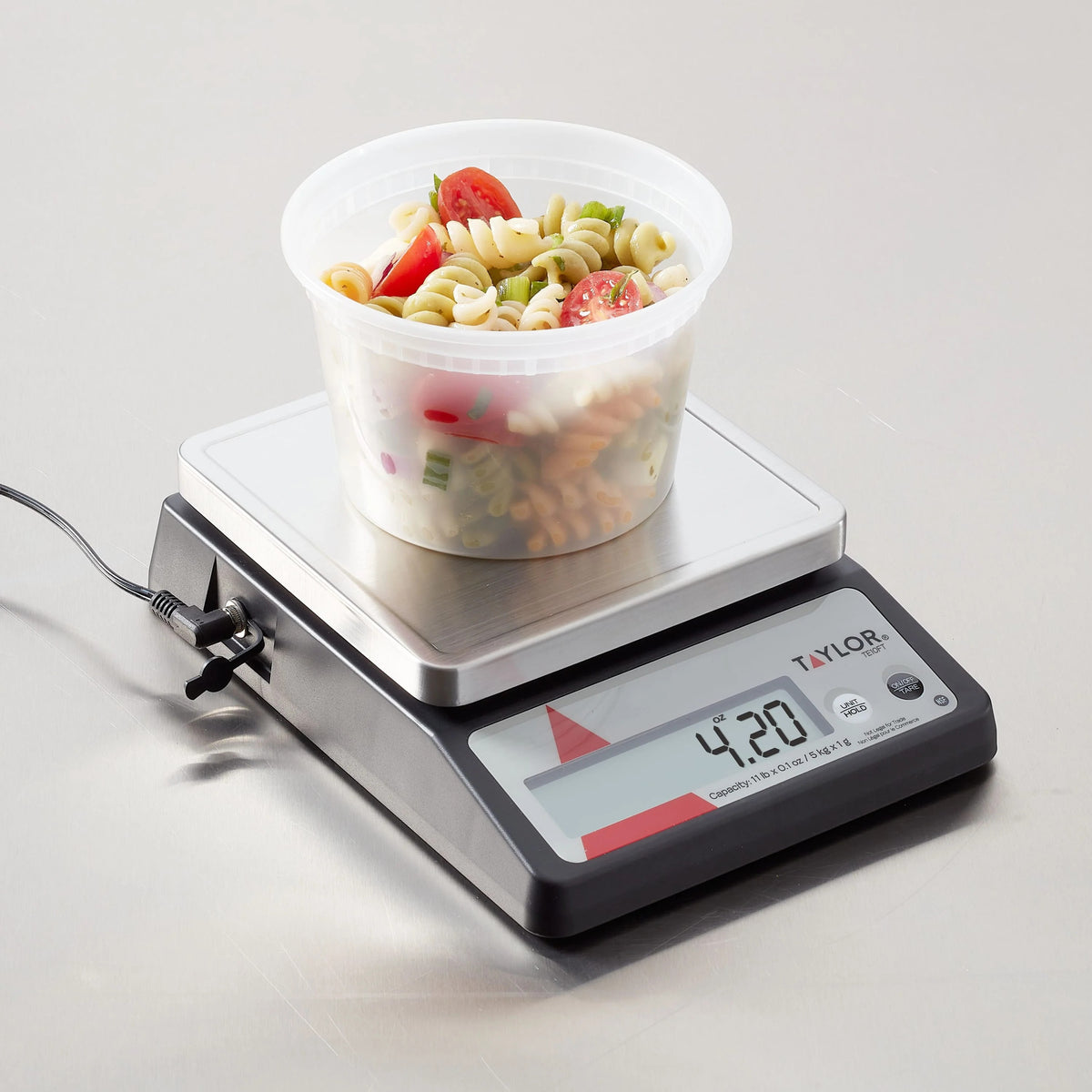 Taylor TE10FT Stainless Steel Portion Control Scale, 11 lb. 4.5 kg. - photo 3