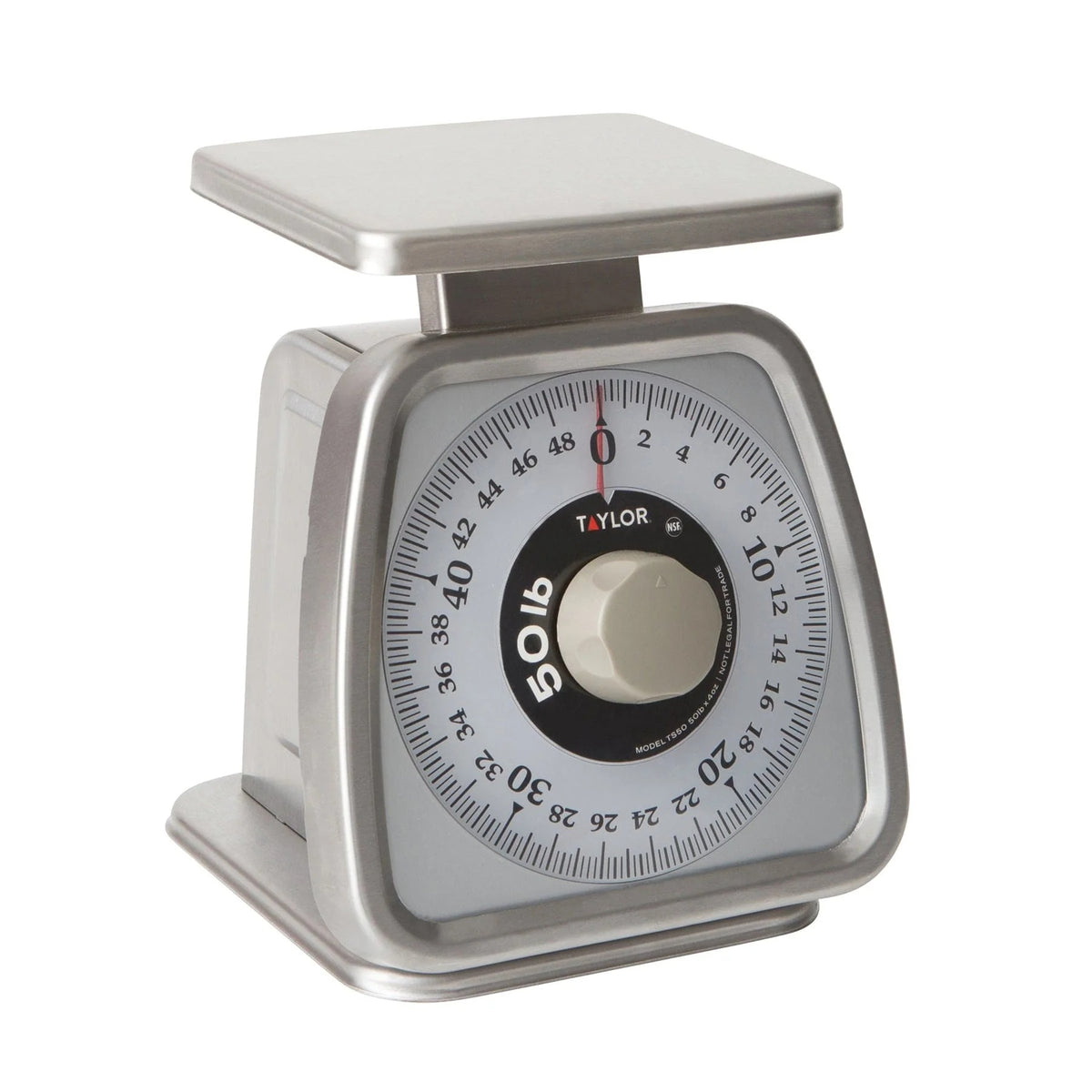 Taylor Stainless Steel Portion Control Scale, 7 1/2" Wide - 22.6 kg. 50 lb.