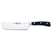 Wusthof Classic Ikon - 7" Nakiri w/Hollow Edge - Custom Engraved by Wüsthof – 7", Steel, Black