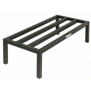Commercial Black Aluminum Dunnage Rack - 48"L x 20"W x 12"H by HUBERT – Aluminum, Black, Model YH/DR482012/BLK