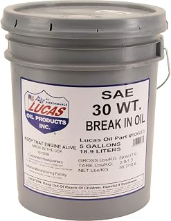 Lucas Oil 10630 SAE 30 Engine Break-In Oil 5 Gal