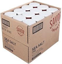 Savor Imports Fine Sea Salt, 26.5 Ounce, 12 per case, Italian Origin