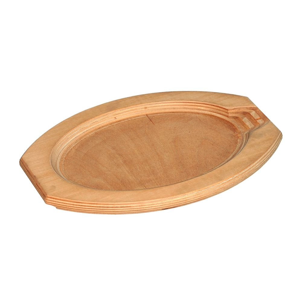 Serving Skillet Wood Platter for Cook and Serve Skillet 443 by Service Ideas – 12 Inch, Wood, Model SK107BH