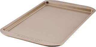 Farberware Nonstick Bakeware 10 x 15" Cookie Pan, Metal Baking Pan, Mocha