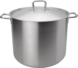 Browne Foodservice Elements 60 Quart Stainless Steel Stock Pot w/Cover, NSF