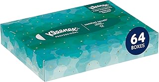 Professional Facial Tissue by Kleenex – 48 Count (Pack of 64), Paper, White, Pack of 3072, Model 21195