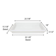 Food Storage Box by Thunder Group – 5.0 gallons, Polypropylene, White, Pack of 6, Model PLFB182603PP