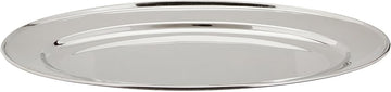 Winco 16" x 10 1/4" Oval Stainless Steel Platter | Restaurant service, Great for Entrees, Salads, Desserts and Appetizers
