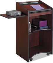 Safco Products 8918MH Executive Mobile Lectern, Mahogany