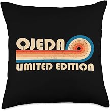 OJEDA Retro 70s 80s Sunset Stripe Throw Pillow