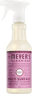 Mrs. MEYER'S CLEAN DAY Multi-Surface Cleaner, Peony, 16 fl oz | Removes Dirt and Freshens Surfaces, Everyday Use, All-Purpose Cleaner, Cruelty Free, Made with Essential Oils