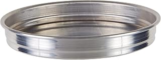 Winco 8"x1.5" Aluminum Pizza Pan | Multi-use, Even heating, Great for Pizza Baking, Crisp Crusts, Pizzerias and Foodservice