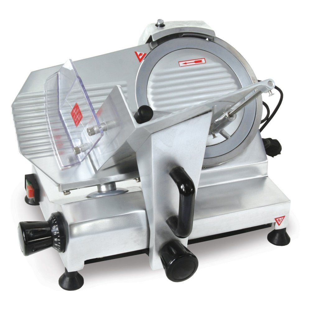 Omcan HBS-220 9 in. Commercial Food Slicer by FMA Omcan Food Machinery – Aluminum, Silver, Model 21629