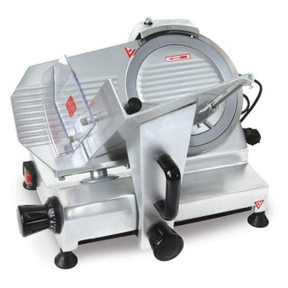 Omcan HBS-220 9 in. Commercial Food Slicer by FMA Omcan Food Machinery – Aluminum, Silver, Model 21629