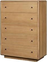 Rosette 5-Drawer Dresser - Light Natural
