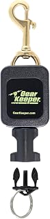 Gear Keeper Scuba Dive Light & Underwater Camera Retractor - Retractable Tether to Keep Scuba Gear Secure & Accessible - Snap Clip Mount & QC-II Split Ring - Scuba Diving Accessories - Made in USA