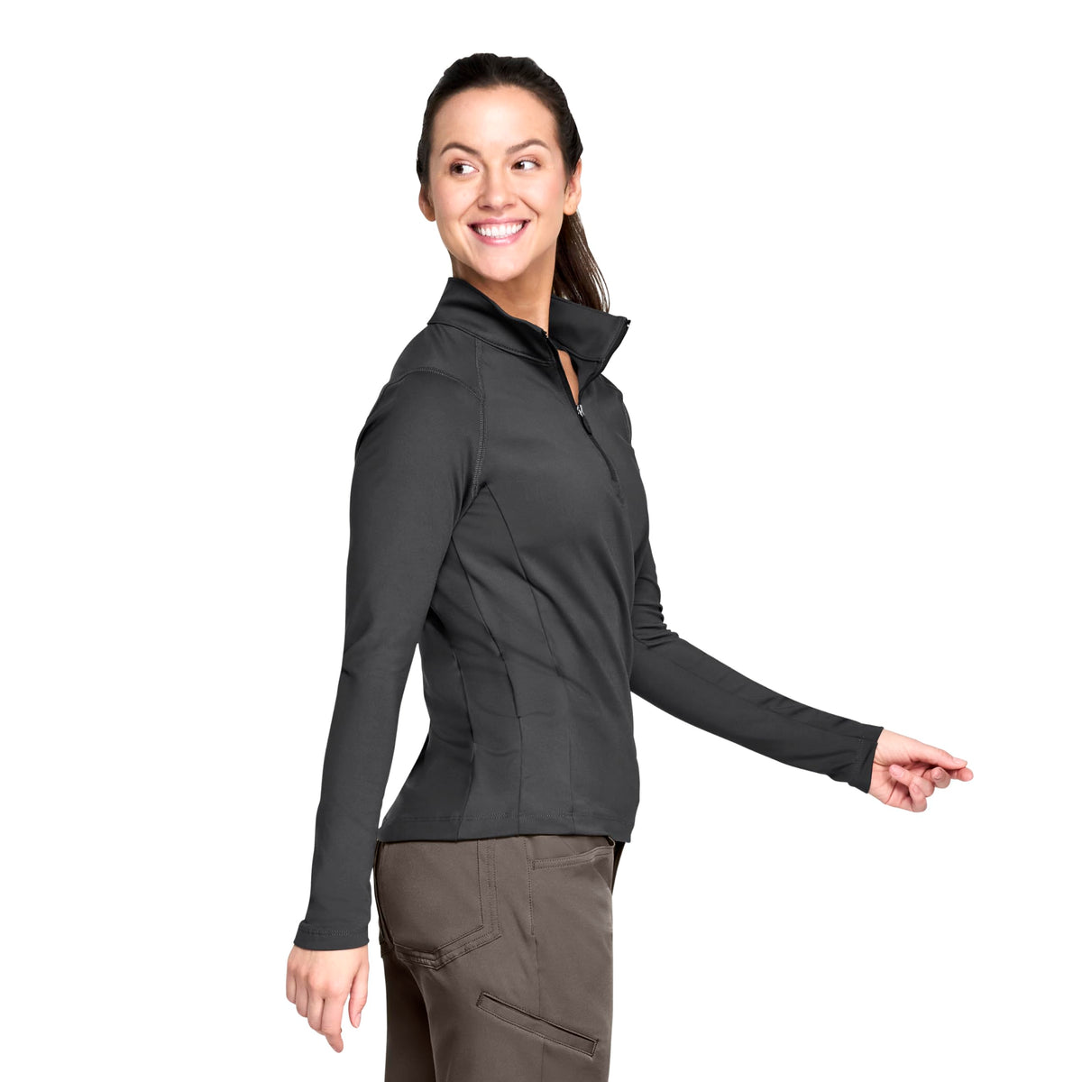 Red Kap X-Large / Carbon / Performance Stretch Jersey 1/4 Zip Pullover Sweaters