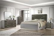 Naples Stone Gray Platform 5-Piece Bedroom Set, Queen