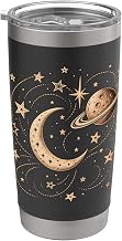 Retro Mars Moon Stars Vintage Celestial Space Astronomy Stainless Steel Insulated Tumbler