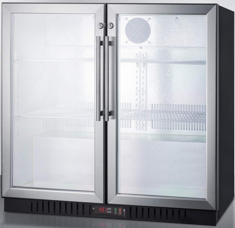 Summit Appliance Silver / 36" Wide / 7.4 cubic_feet Beverage Refrigerators
