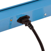 Mobile Workbench with Power Apron by Global Industrial – 36"L x 72"W x 36"H, Steel, Blue, Model 253991WBBL