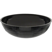 Camwear Bowl ribbed 15" dia. 11.2 qt. black - Case of by Cambro – 15 inches, 11.2 quarts, Polycarbonate, Black, Model RSB15CW110