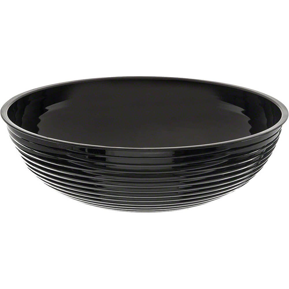 Camwear Bowl ribbed 15" dia. 11.2 qt. black - Case of by Cambro – 15 inches, 11.2 quarts, Polycarbonate, Black, Model RSB15CW110