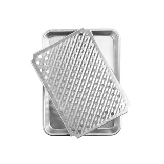 Naturals Quarter Sheet with Multi-Purpose Oven and Cooling Rack by Nordic Ware – Quarter Sheet, Aluminum, Quarter Sheet + Rack, Model 45330