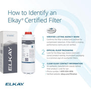 Genuine WaterSentry High Capacity Replacement Filter by Elkay – 1 Count (Pack of 1), Plastic, White, Model 51600C