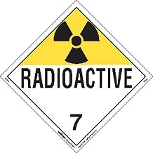 Labelmaster Z-PL7R Radioactive Hazmat Placard, Worded, Tagboard (Pack of 25)