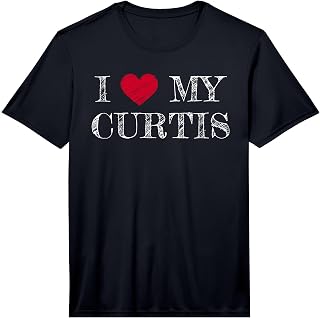 Mens I Love My Curtis, I Heart My Curtis Performance T-Shirt