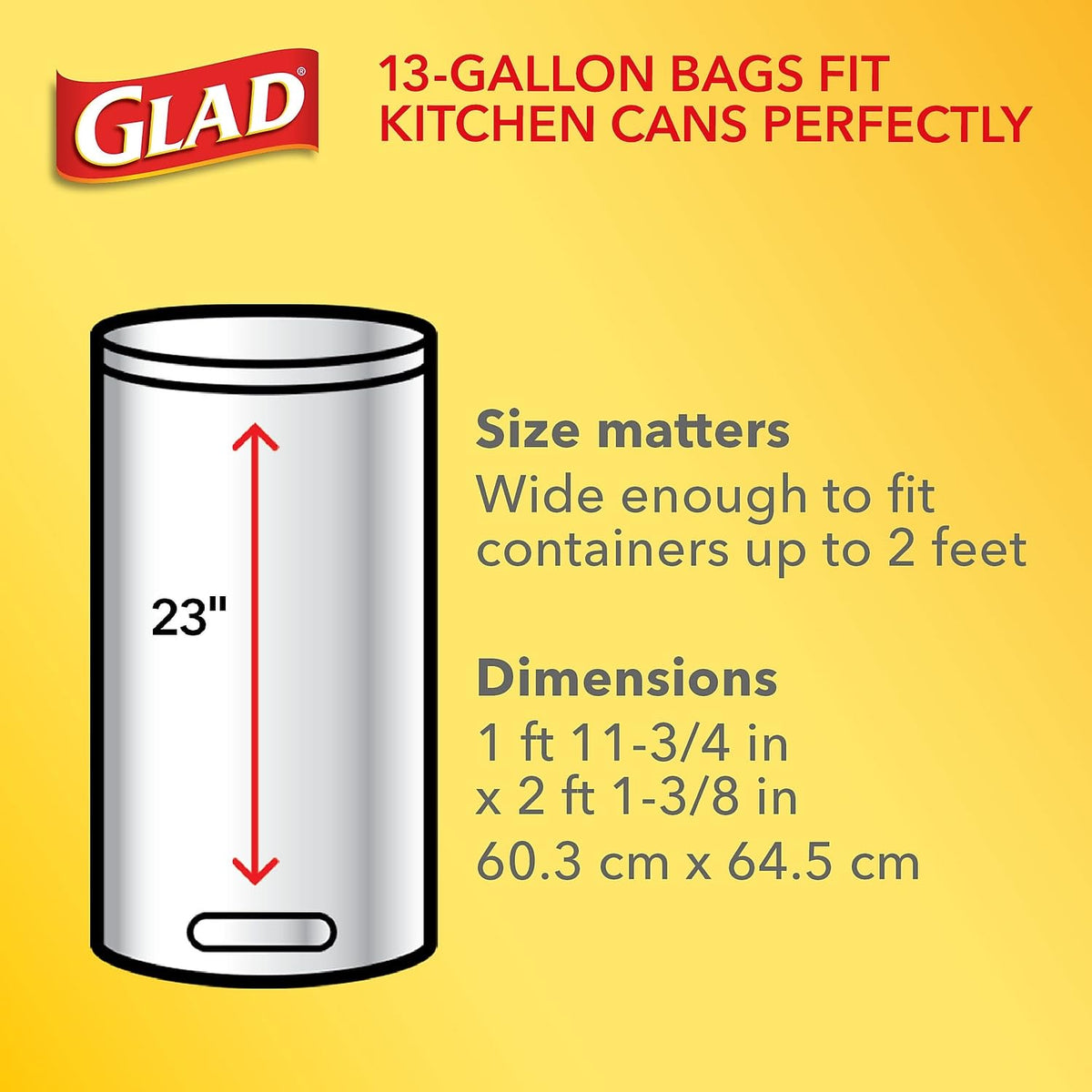 Glad 1 / 120 Count (Pack of 1) / White Trash Bags