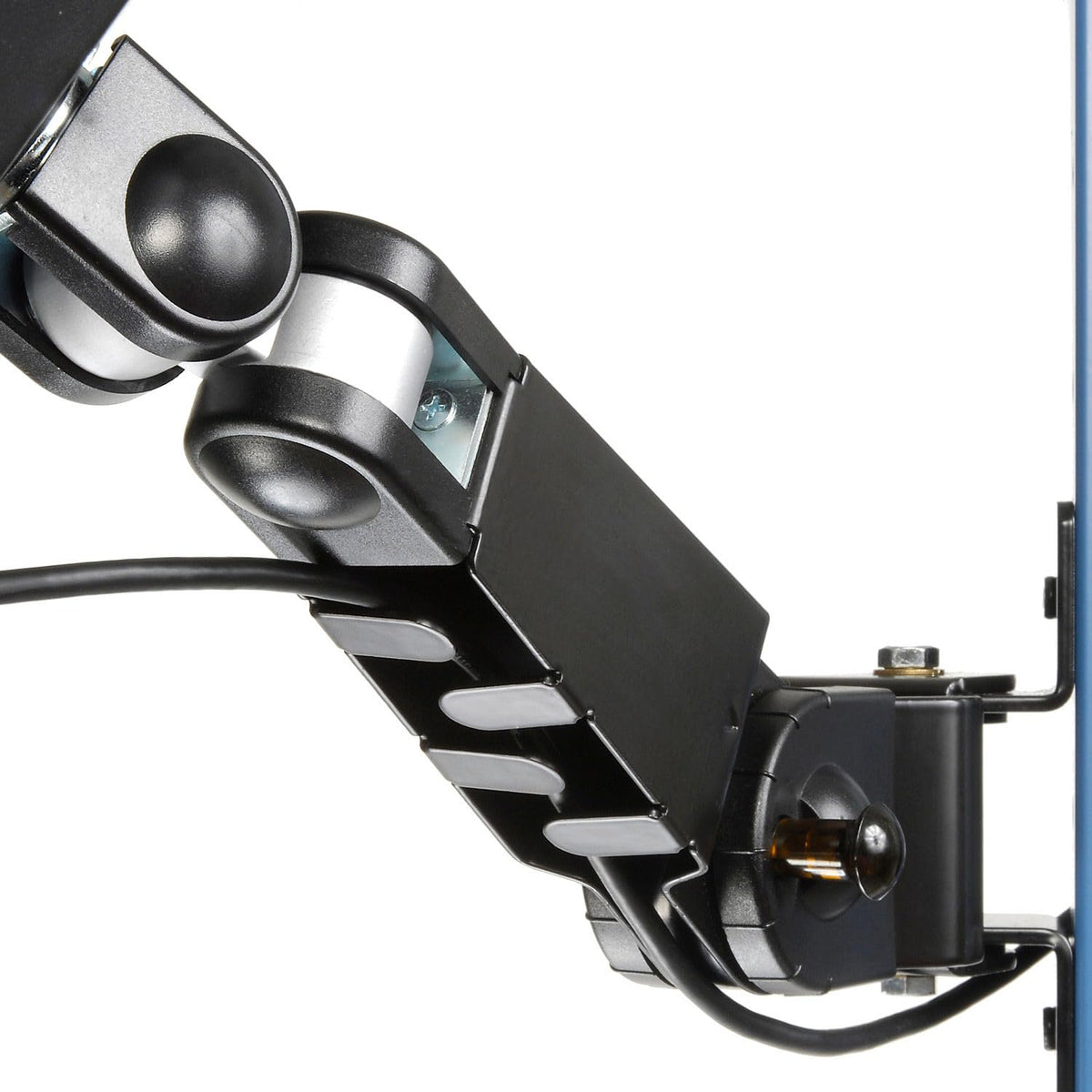 LCD Flat Panel Monitor Arm by Global Industrial – 17"L x 7"W x 5"H, Alloy Steel, Black, Model 249624
