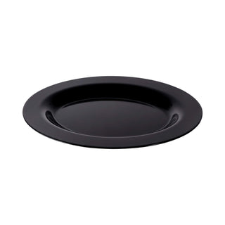 18" x 14" Black Oval Heavy-Duty Wide Rim Melamine Plastic Serving Platter by Elite Global Solutions – 18" x 14", Melamine, Black, Model M18OV-B