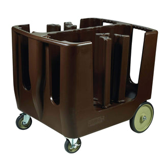 Dish Caddy with 6 Adjustable Dividers by Winco – Medium, Plastic, Brown, Model DCA-6