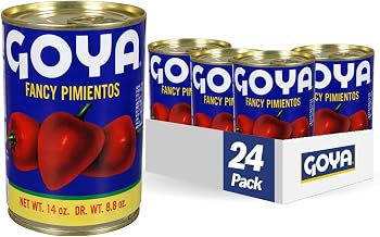 Goya Foods Fancy Red Pimientos, 14 Ounce (Pack of 24)