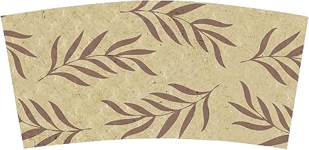 World Centric Compostable 100% Post-Consumer Recycled Paper Hot Cup Sleeves, for 10 - 20 oz. Cups (Pack of 1000)