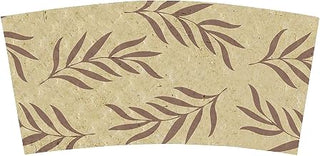World Centric Compostable 100% Post-Consumer Recycled Paper Hot Cup Sleeves, for 10 - 20 oz. Cups (Pack of 1000)