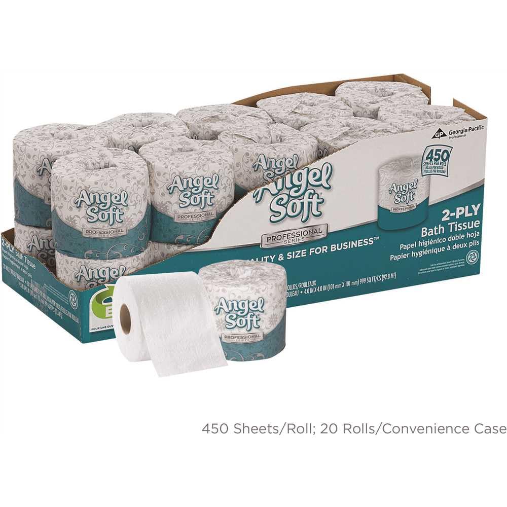 PS Bathroom Tissue by Angel Soft – 4", Paper, white, Model GEP16620 -SPR