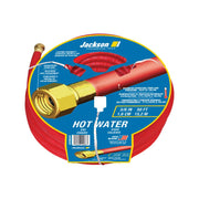 Heavy-Duty Rubber Hot Water Hose by Jackson – 5/8 in. x 50 ft. Hot Water Hose, Rubber, Red, Model 4008600A