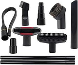 Vacuum Attachments 1-1/4 for Tennant V-WD-24, Universal Vacuum Attachment Set with Round Brush Dusting Brush Crevice Tool Upholstery Tool and Adapters,9-piece Set