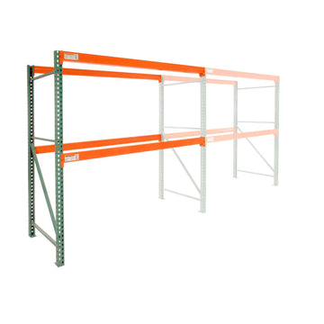Teardrop Pallet Rack Add-On Unit by Global Industrial – Steel, Orange, Model 796619N