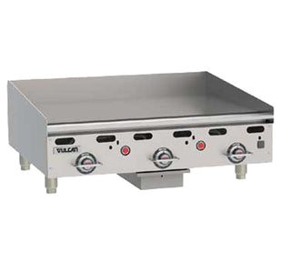 Heavy Duty 36" Gas Griddle by Vulcan Hart – 36 inches, Stainless Steel, Silver/Stainless-Steel, Model MSA36